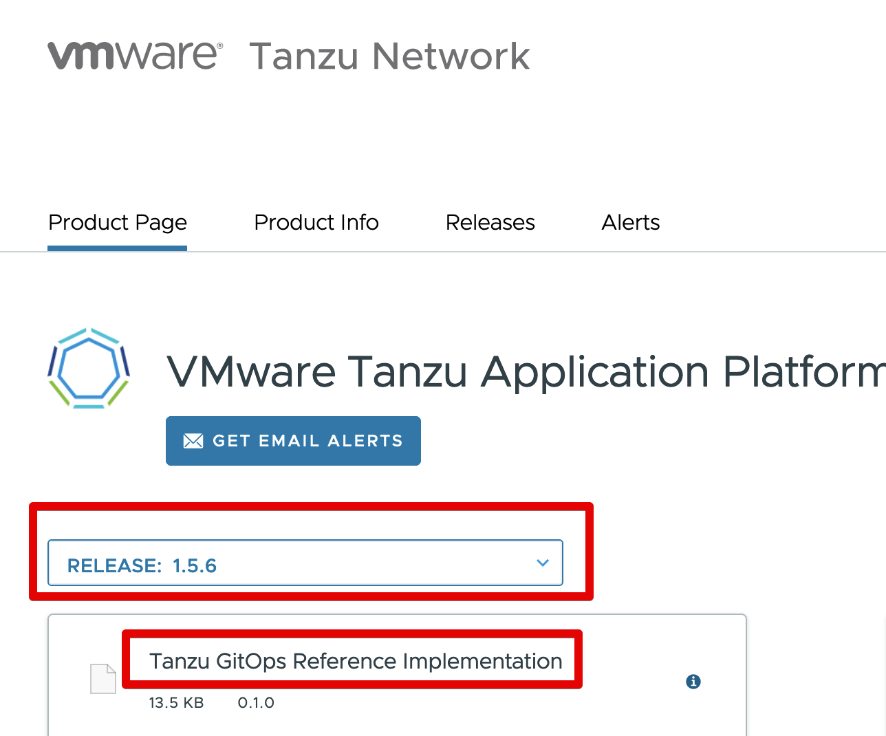 Tanzu Network - TAP Release
